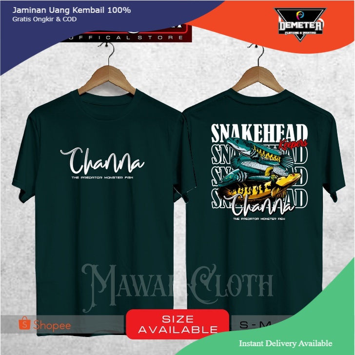 Kaos / Baju SNAKEHEAD FISH THE PREDATOR KEEPERS KAOS IKAN CHANNA Terbaru - Demeter.Cloth