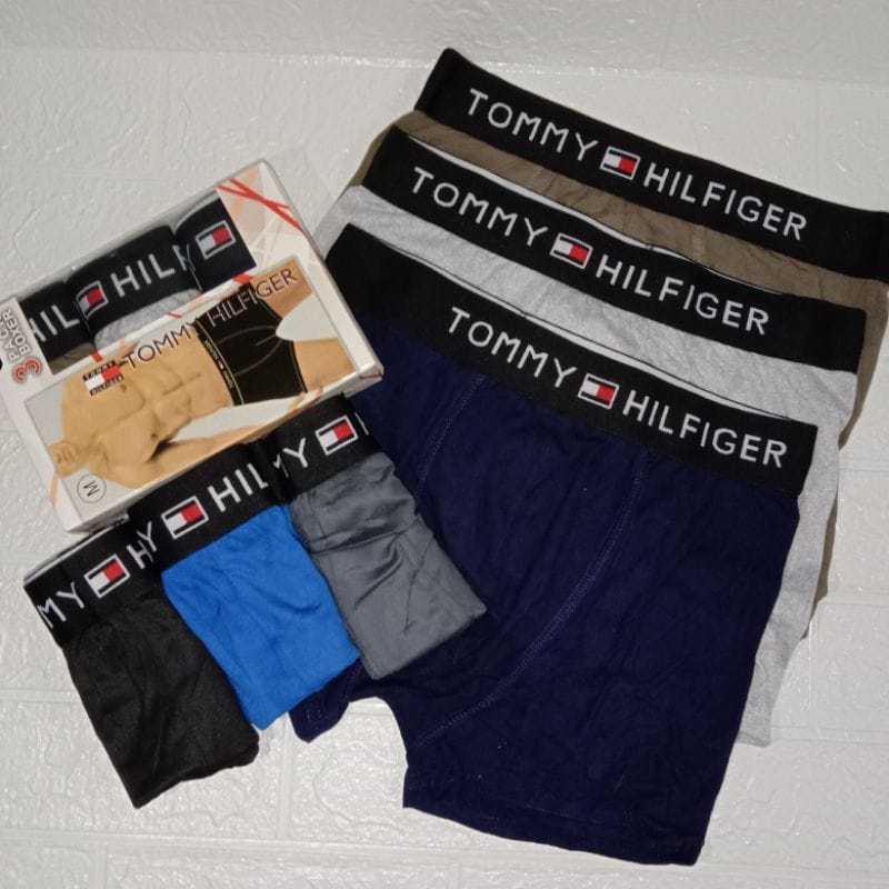 Celana Dalam Pria Boxer tommy hilfiger Import 3 pcs