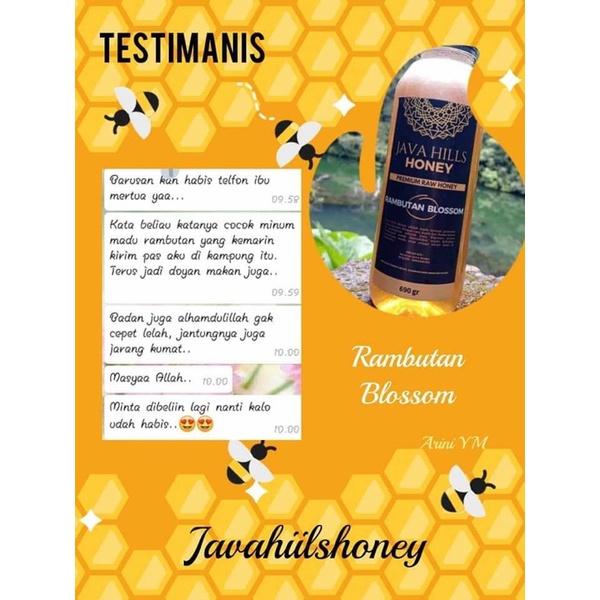 

Java Hills Honey madu rambutan 350gr