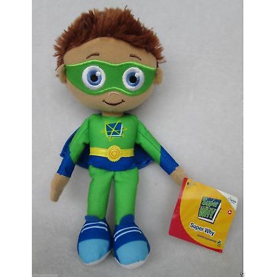 20cm Rare Learning Curve PBS Show Super Why Whyatt  Boy Kids Plush Doll Stuffed Toys