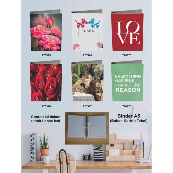 

Binder A5 / Binder Note A5 / Love / Set 3017