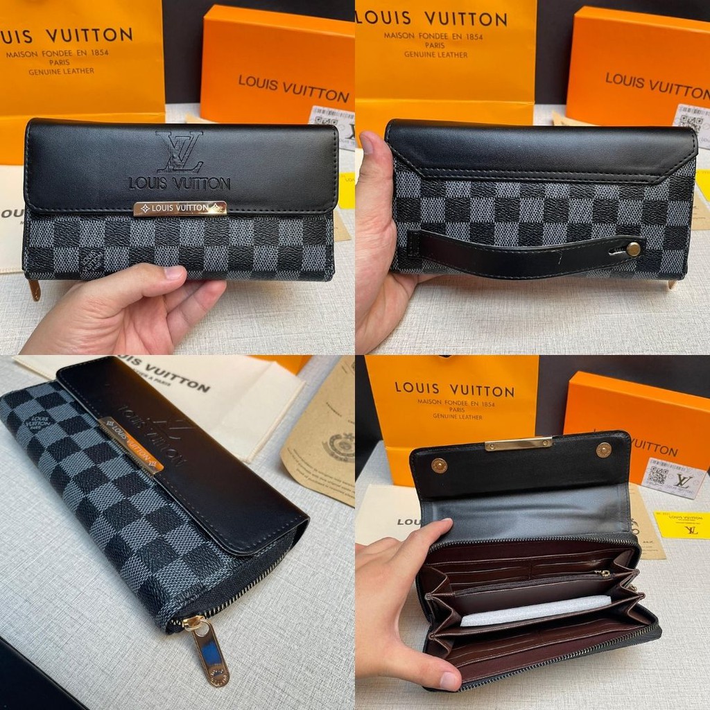 Dompet Panjang Tutup Lipat / Dompet LV Dompet Coach Long Wallet Dompet Kulit Panjang Dompet Lipat