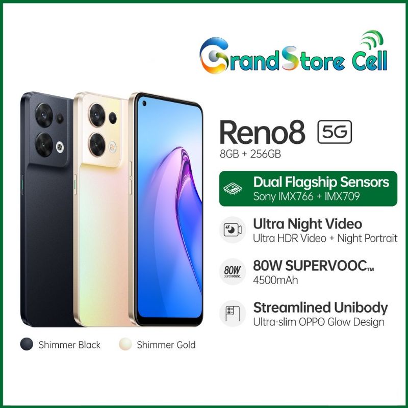 OPPO RENO8 4G / 5G 8/256 NFC | RENO 8 PRO 12/256 | RENO8Z | RENO 8Z 8/256 GARANSI RESMI OPPO