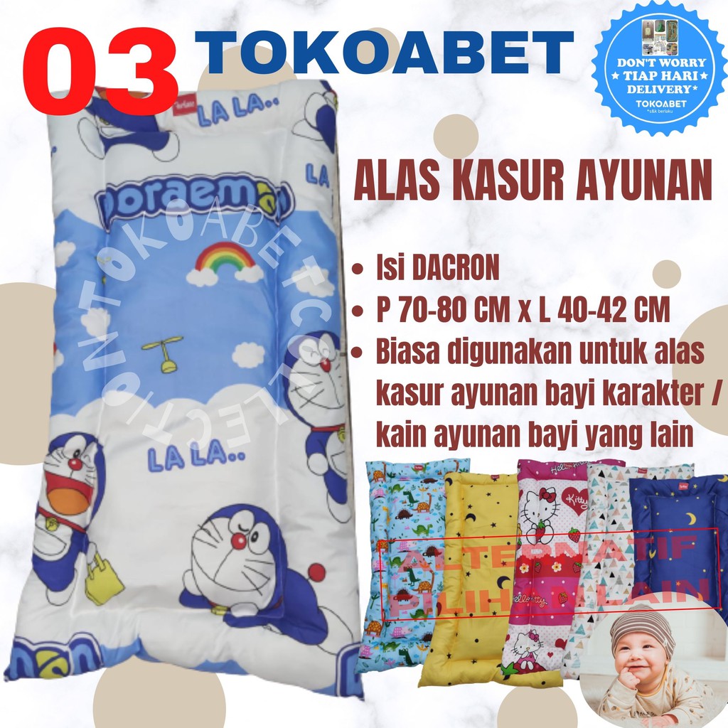 ALAS KASUR AYUNAN BAYI Karakter atau lainnya perlengkapan tidur baby sesuai kebutuhan anak TOKOABET