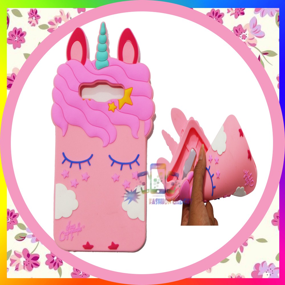 Silicone Rubber 3D Case Unicorn For Samsung Galaxy On 7 Kuda Poni Samsung Galaxy On 7