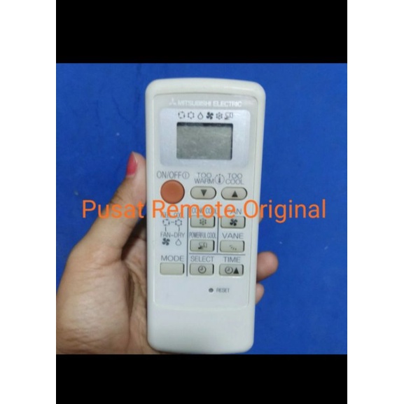 REMOTE REMOT AC MITSHUBIS ELECTRIC LIST SILVER ORIGINAL ASLI