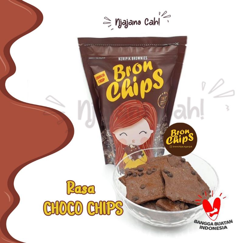 

[TERLARIS] Keripik Brownies Bron Chips Rasa Choco Chips