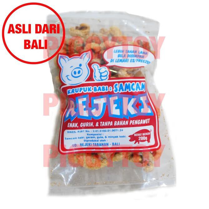 

Kerupuk Rambak Krupuk Babi Samcam Rejeki Bali - 200g