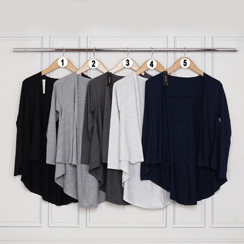 Cardigan Wanita Lengan Panjang/Outer Muslimah Tangan Panjang/Kardigan model Korea tangan panjang/Out
