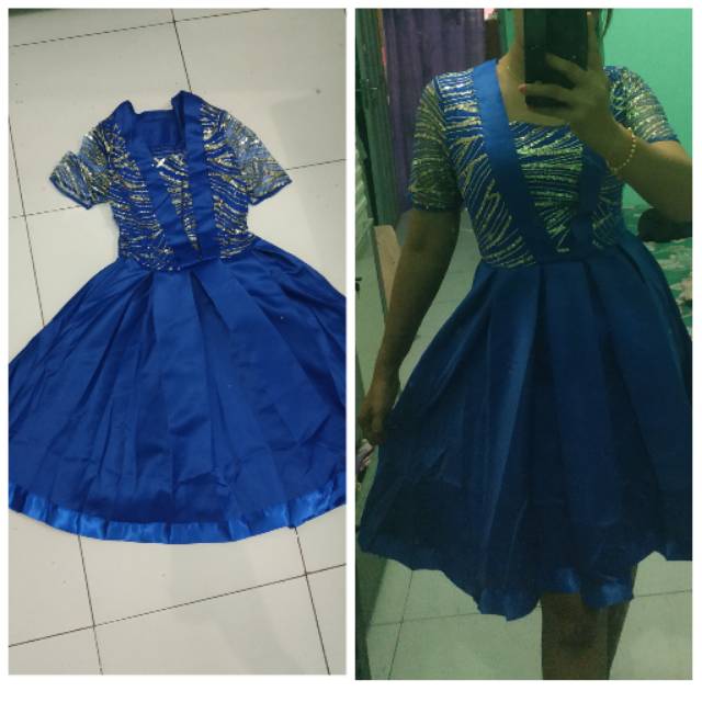 Dress satin mekar