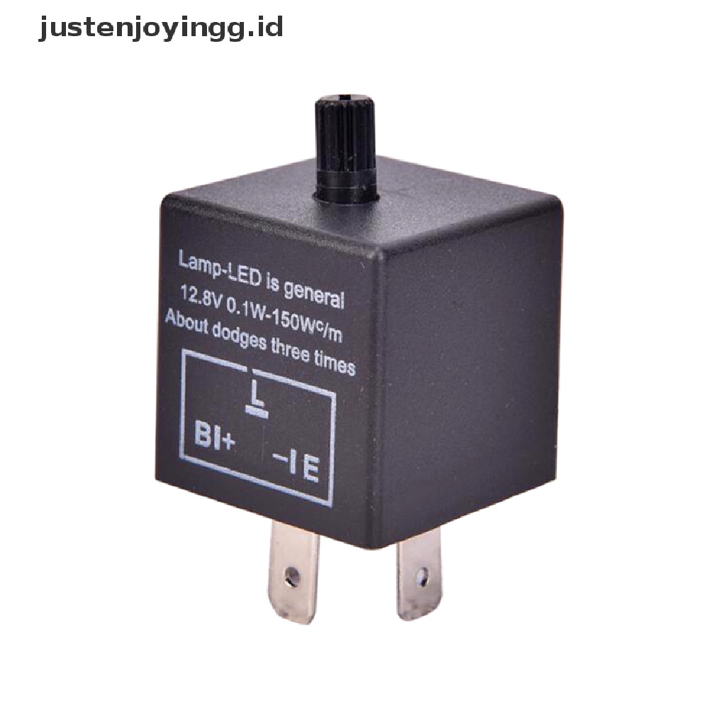 // justenjoyingg.id // 12V 3-Pin LED Adjustable Car Flasher Flash Relay For Turn Signal Light CF13 ~