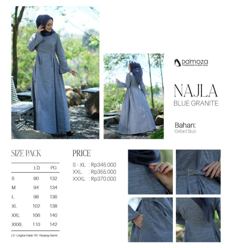 gamis damoza najla