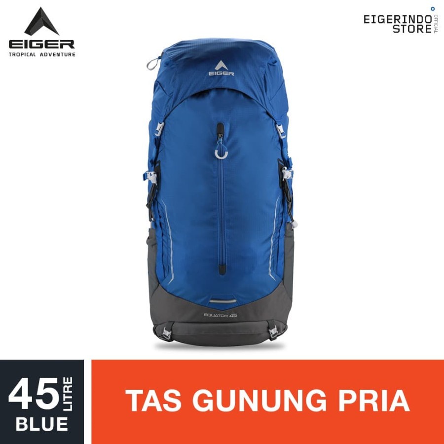 Tas Gunung Eiger1989 Equator Rucksack 45L Keril Carrier Gunung Camping Hiking Traveling Outdoor orig
