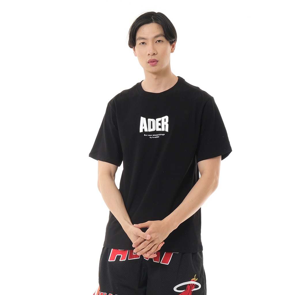 Ader Error Embroidery Logo T-Shirt Black