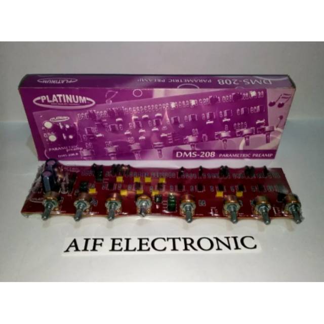 Kit Pre Amplifier Tone control Parametric Stereo DMS-208