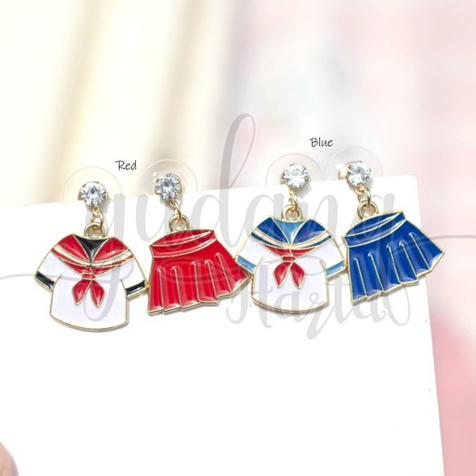 Anting Stud Wanita Seragam Sailor Earring Unik GH 203780