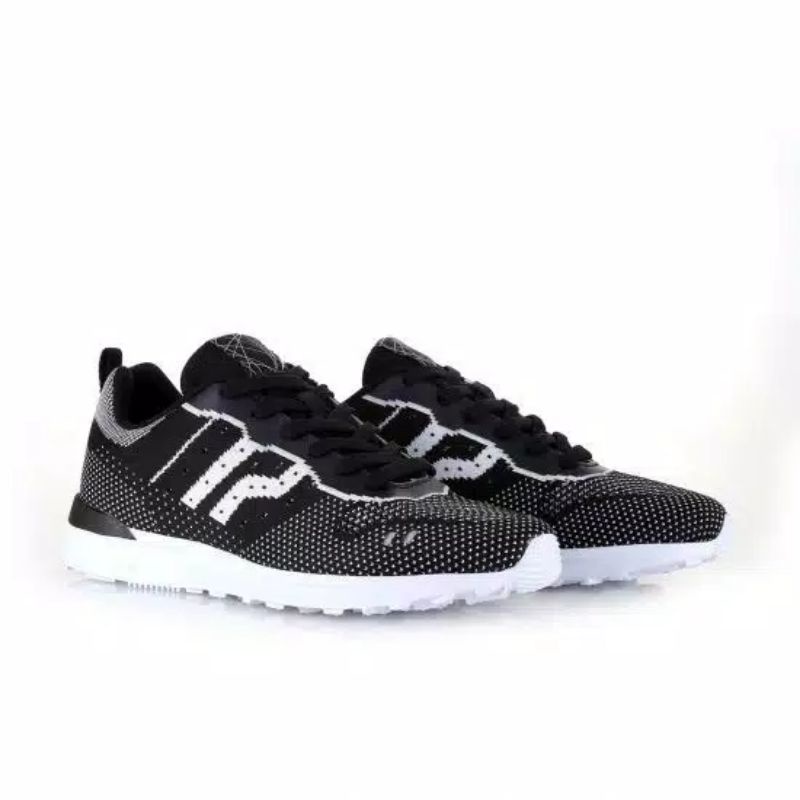 Sepatu Original Piero Jogger Knit - Black/White