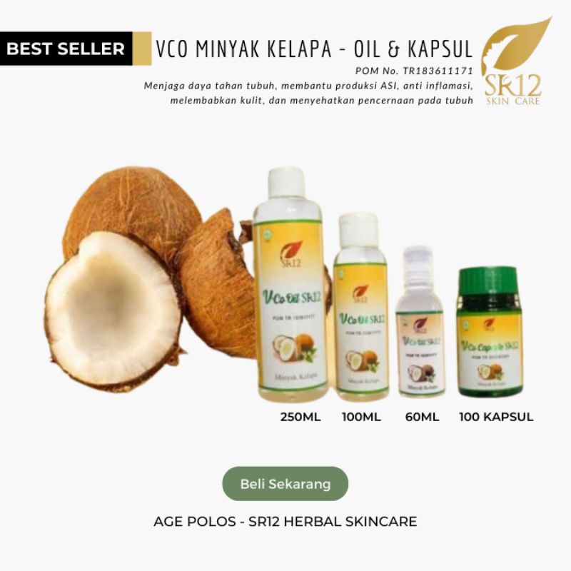 

VCO Minyak Kelapa Murni SR12 / Immune Booster / Harga Distributor