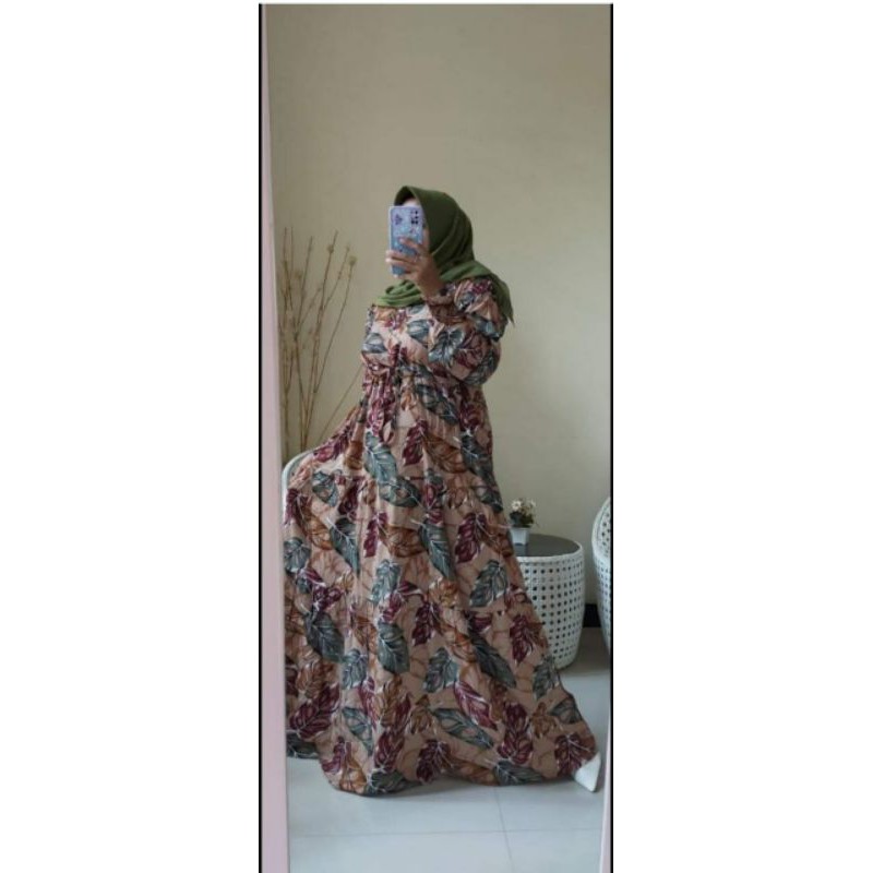 baju gamis motif viral janda bolong // gamis janda bolong