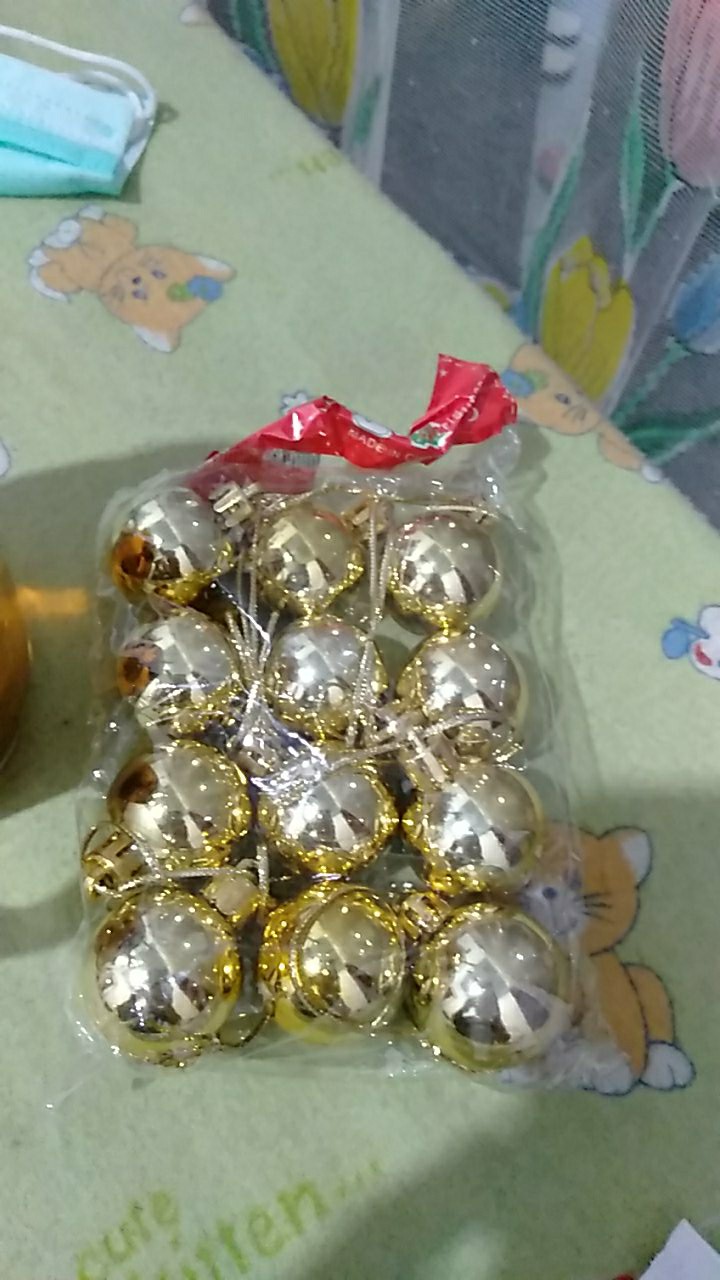 Xb3p Bola Natal 3 Cm Isi 12 Aksesoris Ornamen Dekorasi Pohon Gantungan