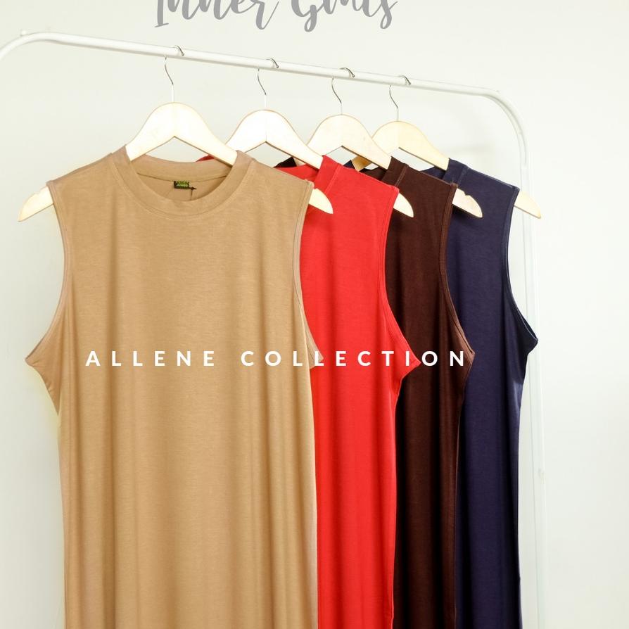 ✮ INNER GAMIS KUTUNG LEKTON BUNTUNG MANSET TANPA LENGAN JUMBO POLOS ♤