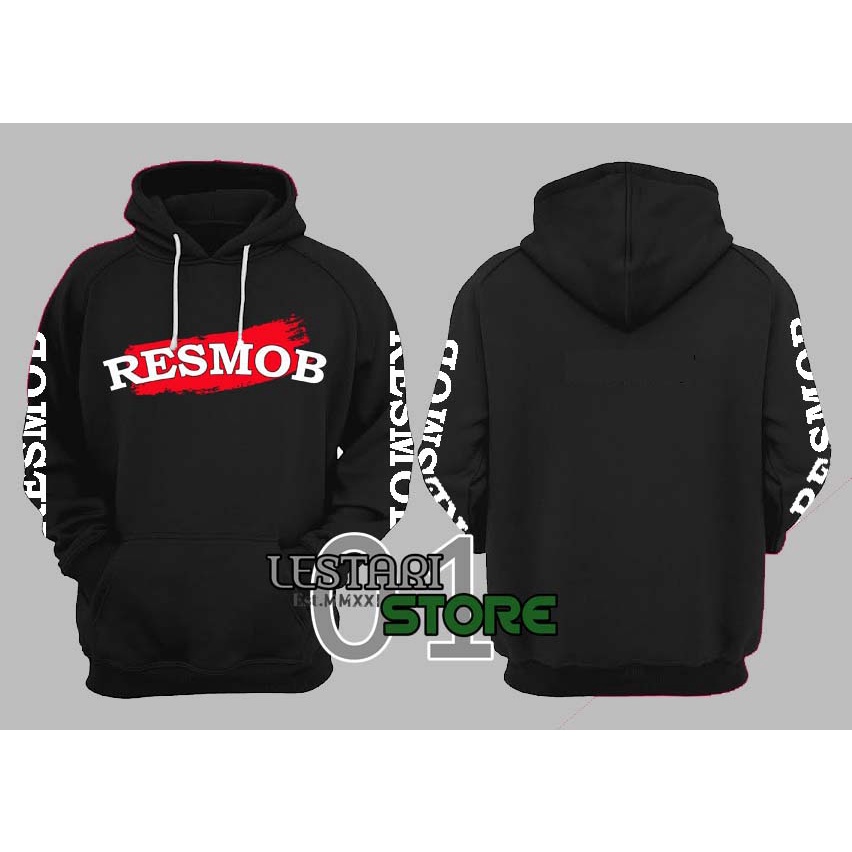 JAKET SWEATER RESMOB - SWEATER POLISI RESMOB POLDA - BAHAN KATUN FLECEE GRAMASI 280 (TEBAL) - MATERI