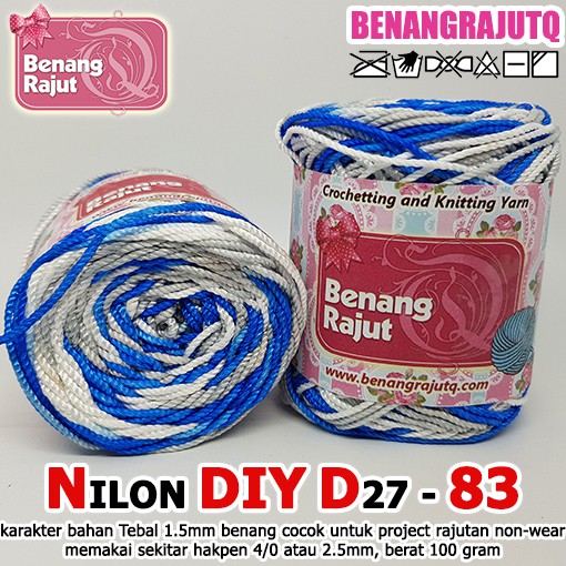 NILON SEMBUR D27 DIY 83 BENANG RAJUT