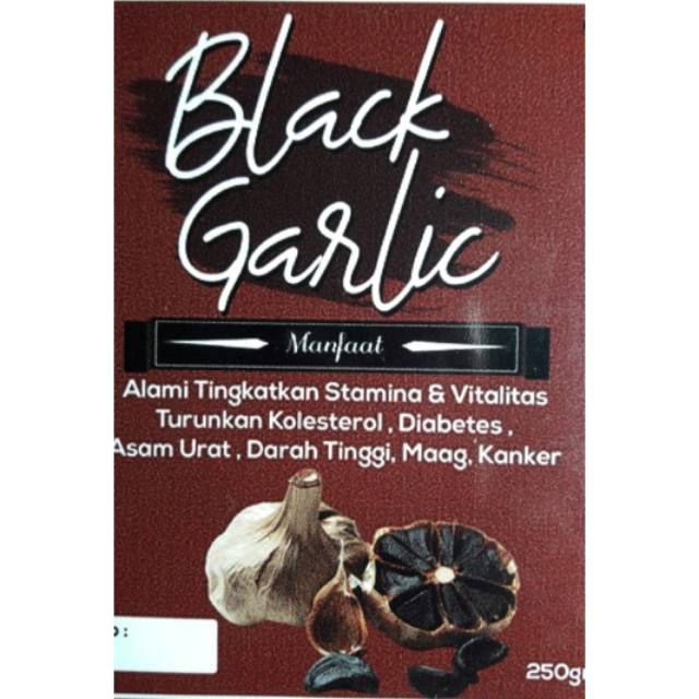 

Black garlic