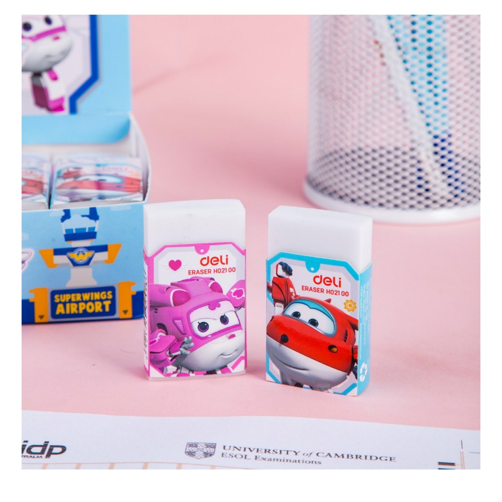 PENGHAPUS ERASER STIP PENSIL PENGHAPUS PENSIL SUPER WINGS H02100 ERASER LUCU