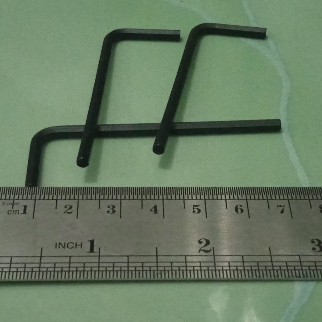 KUNCI L 3 KUNCI L3 3MM HITAM UNTUK BAUT L DIAMETER 4MM