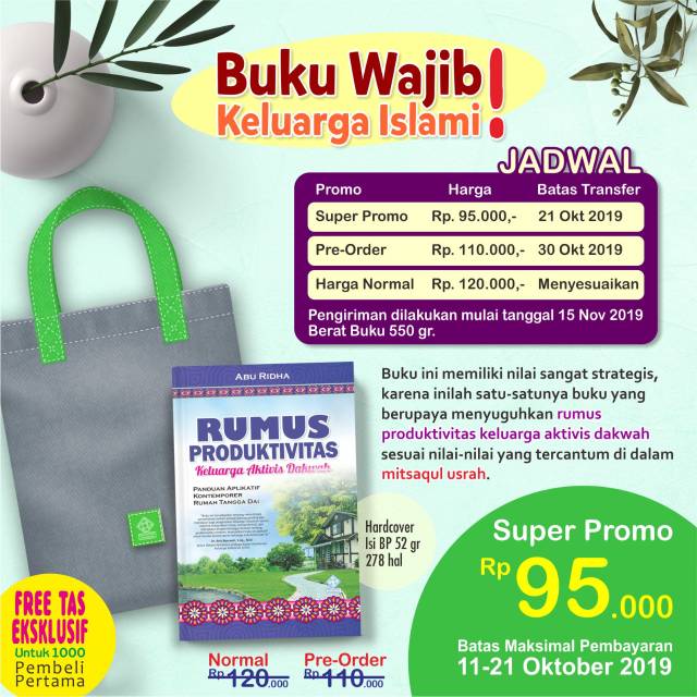 Rumus Produktivitas Keluarga Aktivis Dakwah