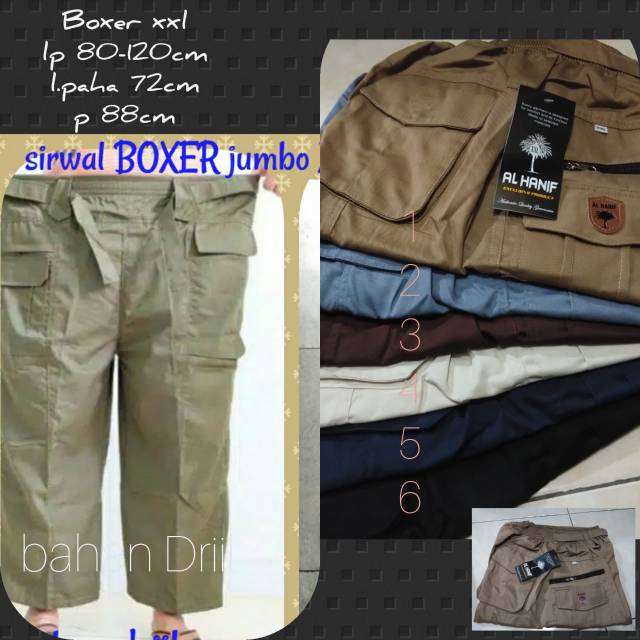 BOXER JUMBO AL-HANIF/ SIRWAL/CELANA PANGSI XXL