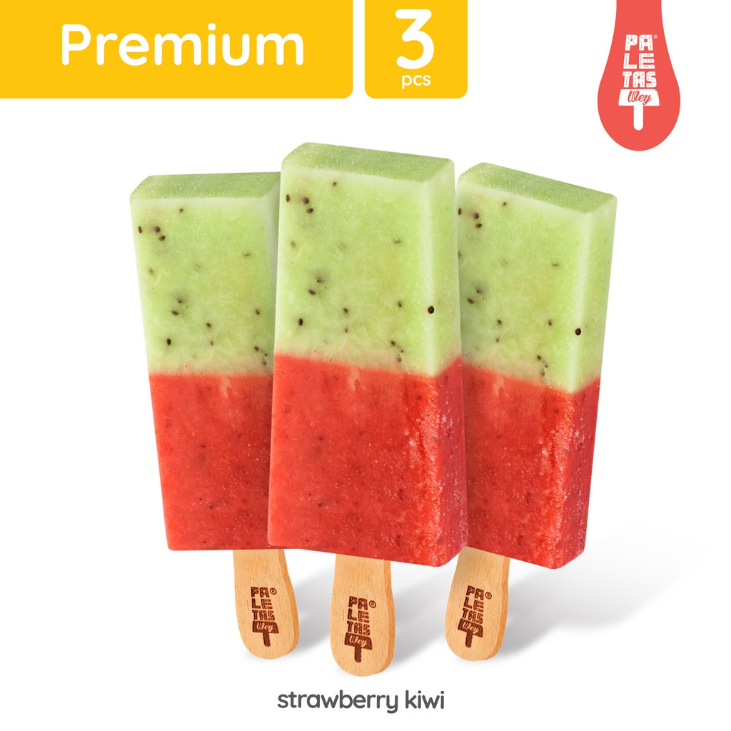 

Es Krim Paletas Wey 3 Pcs Strawberry Kiwi