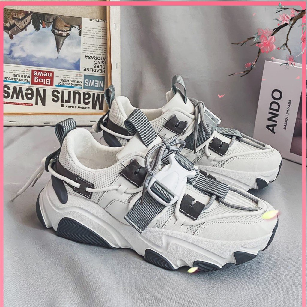 PROMO // TBIG [COD] Sepatu Sneakers Pria STRAPMEN Sepatu Import Murah Pria Sekolah Kuliah Kerja