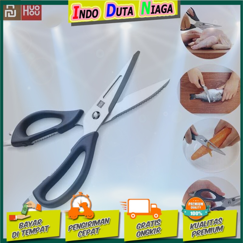 Huohou Gunting Dapur Multifunctional Detachable Scissors - HU0062