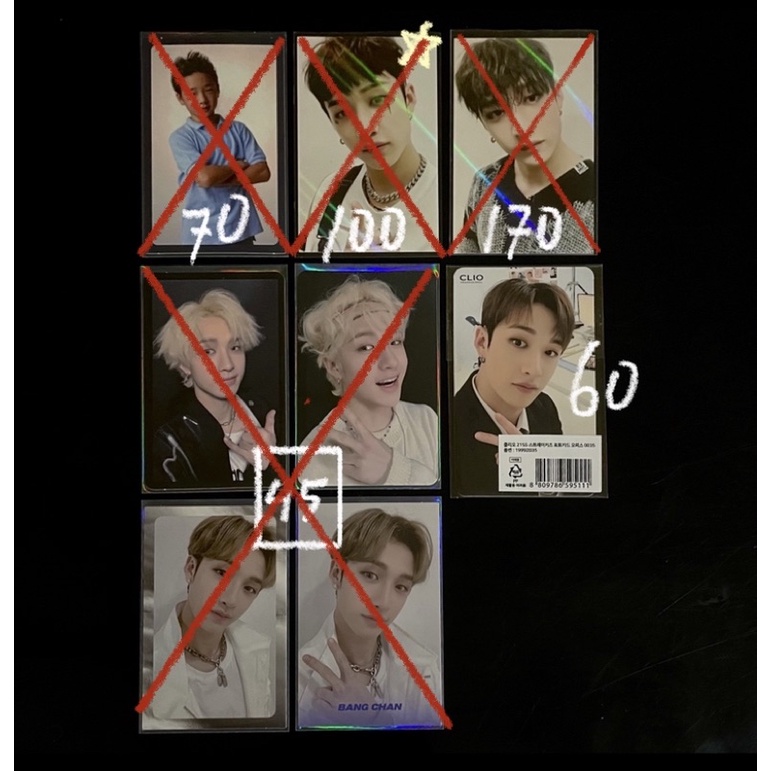 PC Photocard Bangchan Chan Stray Kids SKZ WD Lim Std In Life Levanter Yellow Wood YW CH Childhood Cl