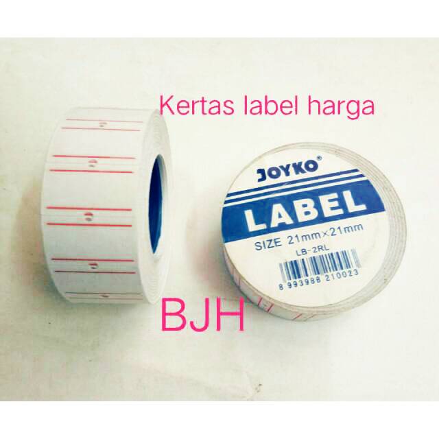 Kertas label harga