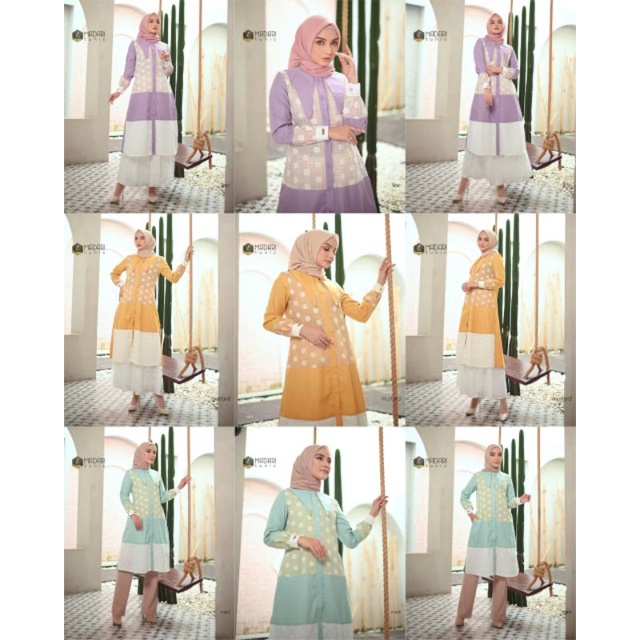 ZALIFA MADARI TUNIK SERIES | TUNIK WANITA BUSUI KEMEJA WANITA