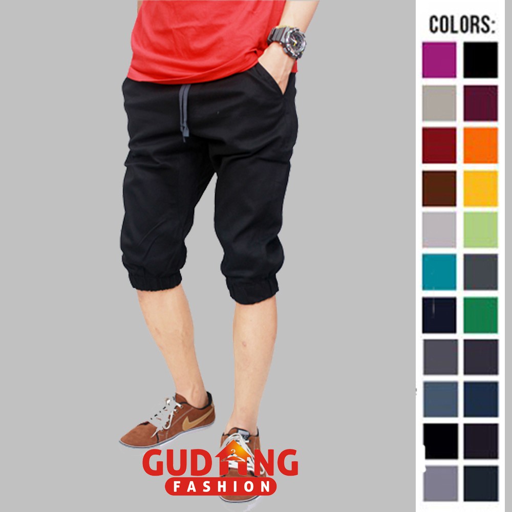 Celana Jogger Pendek Pria Wanita Unisex - Banyak Pilihan Warna CLN (COMB)