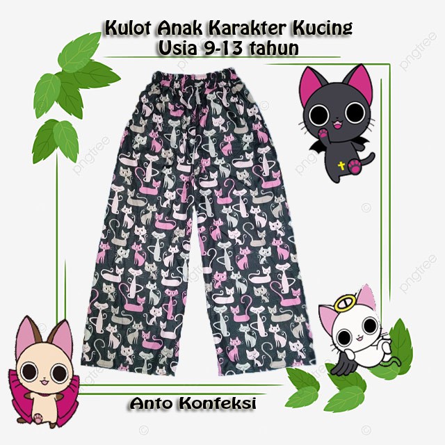 PILIH MOTIF Kulot Anak Perempuan/ Grosir Kulot Perempuan Celana Kulot Panjang Anak Karakter usia 9,13 tahun/ Kulot Celana Panjang Anak Karakter Kulot usia 9-13 tahun grosir dan ecer/ Grosir Kulot Perempuan Anak Karakter usia 9-13/ Celana Kulot/ Kulot