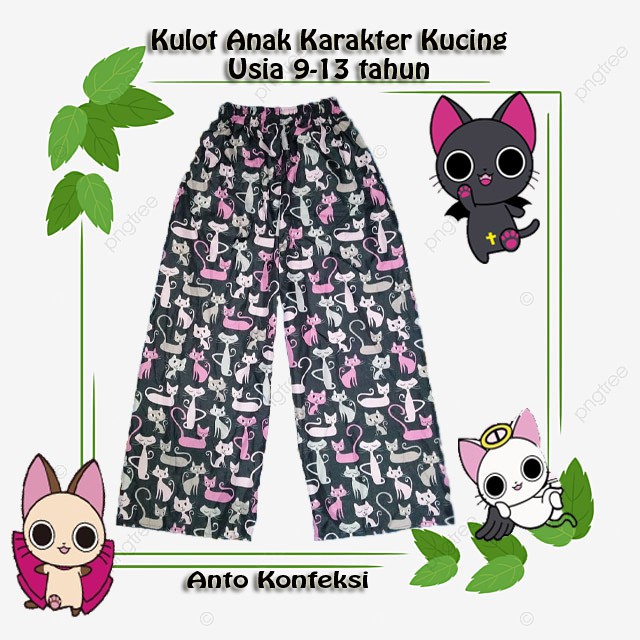 PILIH MOTIF Kulot Anak Perempuan/ Grosir Kulot Perempuan Celana Kulot Panjang Anak Karakter usia 9,13 tahun/ Kulot Celana Panjang Anak Karakter Kulot usia 9-13 tahun grosir dan ecer/ Grosir Kulot Perempuan Anak Karakter usia 9-13/ Celana Kulot/ Kulot