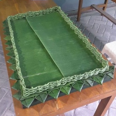 loyang tumpeng hias pagar persegi panjang/ nasi kuning