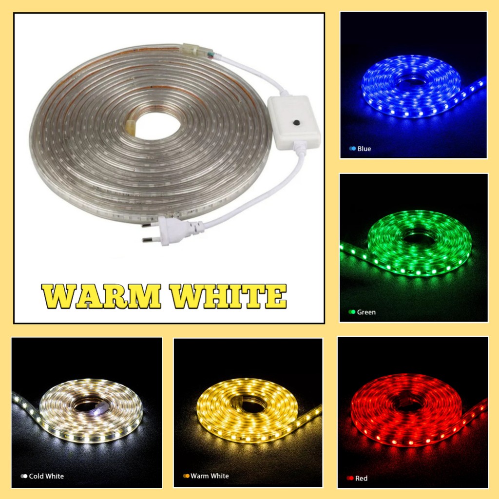 Lampu LED Strip 2835 10 Meter Full - Konektor 8 Mode Pengaturan Cahaya