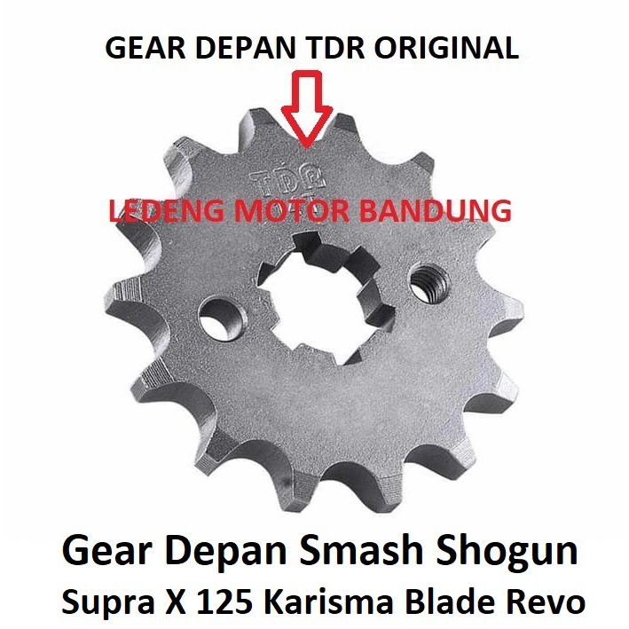 TDR Gear Depan Smash Shogun Supra X 125 Karisma Blade Revo Gir Front