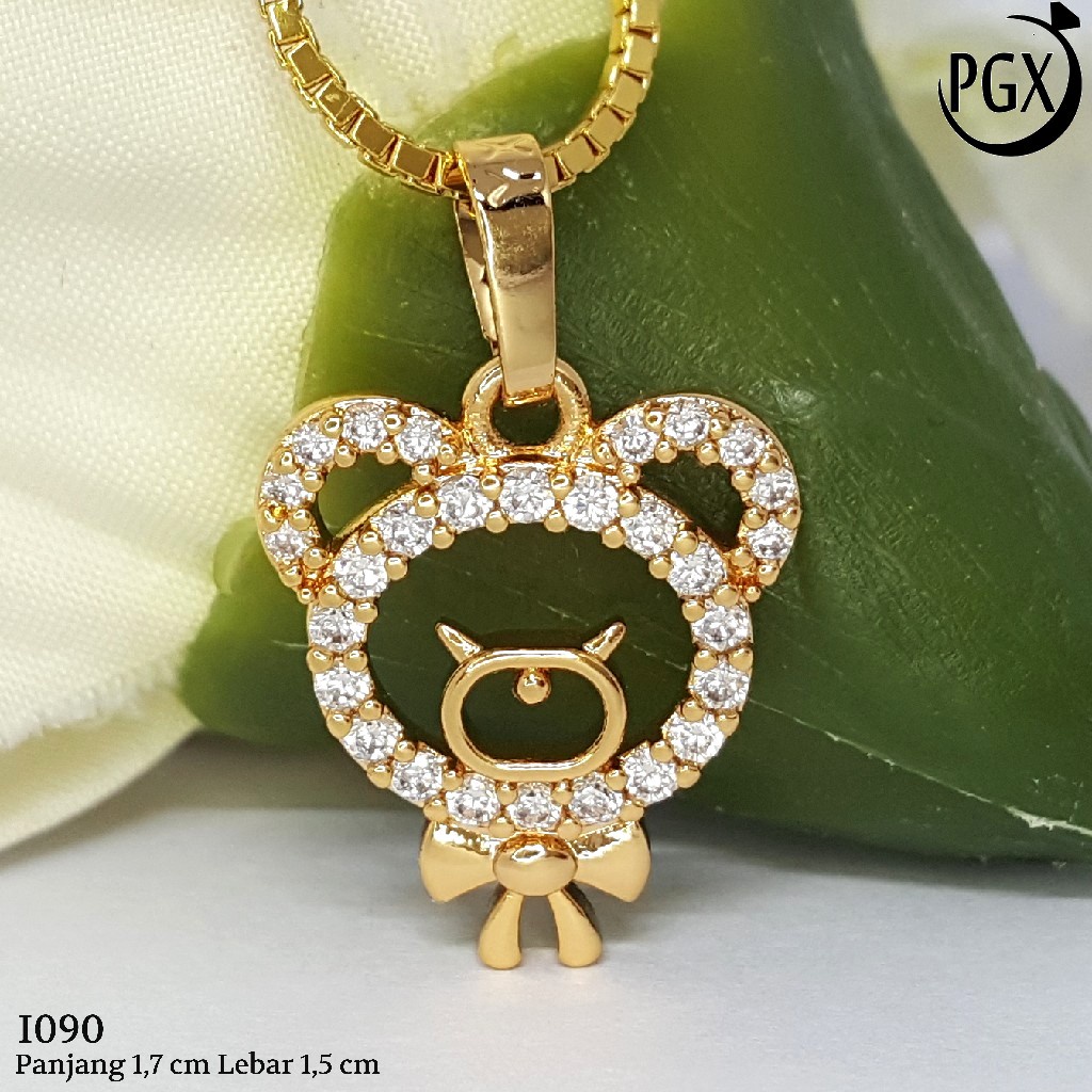 PGX Liontin Kalung Xuping Wanita Aksesoris Fashion Perhiasan Lapis Emas  - I090