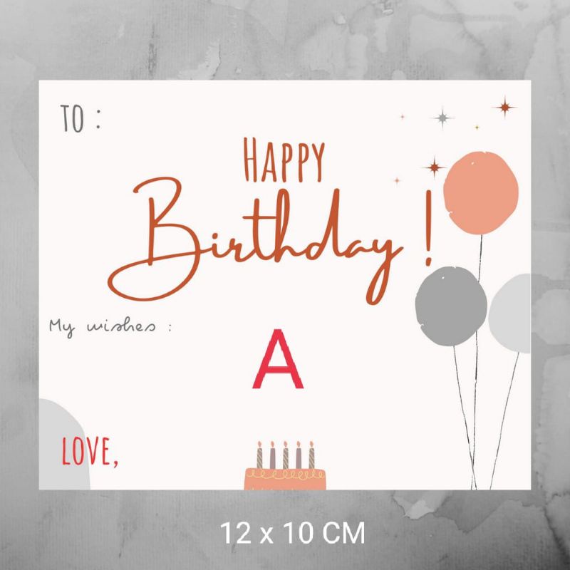

READY STOCK KARTU HAPPY BIRTHDAY 12x10 CM (TANPA AMPLOP)(PER PCS)