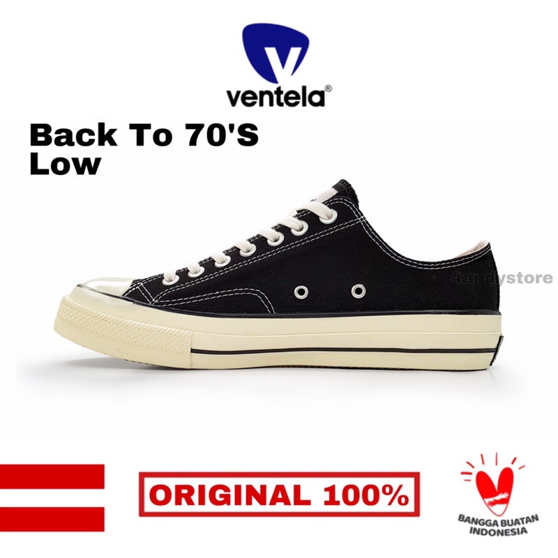 Ventela Bts 70s Low Black Natural [ORIGINAL]