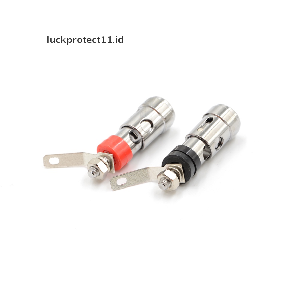 //HG&amp;ID// 2pcs Speaker Audio AMP Terminal Binding Post Spring Loaded Type Nickel Plated .