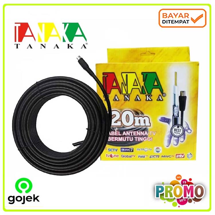 TANAKA Kabel Antena 5C 20 Meter KWALITAS PREMIUM Paten FREE JAC