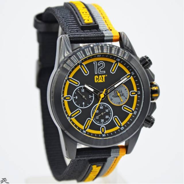 Jam Tangan Pria Caterpillar YU-169-61 Kanvas Original Murah